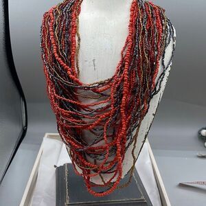 Artisan made statement necklace from Indonesia